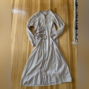 Doen sheer dress with ditsy floral fabric